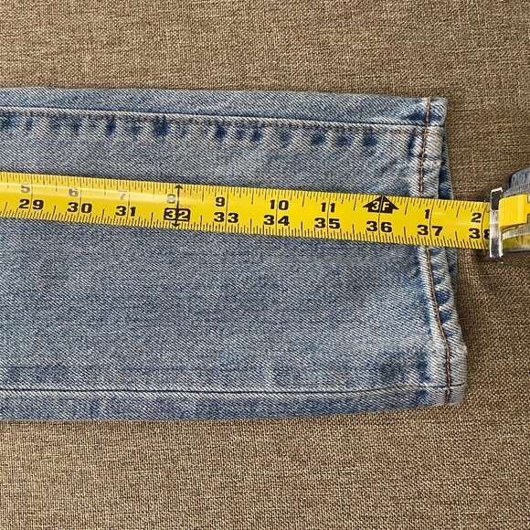 Levi's 505 C Japanese Selvedge Denim Jeans Women's 27 Blue Distressed Casual - Picture 16 of 16